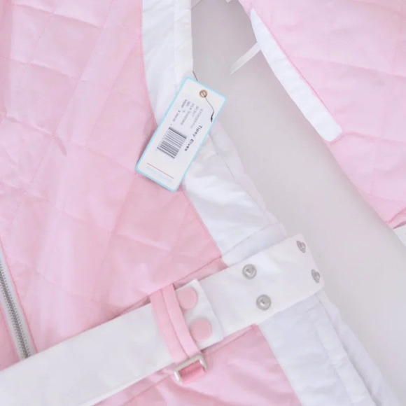 Tipsy Elves Powder Pink  One Piece Ski Suit Snowsuit Size S NWT - Picture 8 of 15